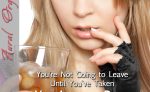 You're Not Going to Leave Until You've Taken Yet Another Drink forced feeding drinking erotica by Tara Tainton and Aural Orgasms